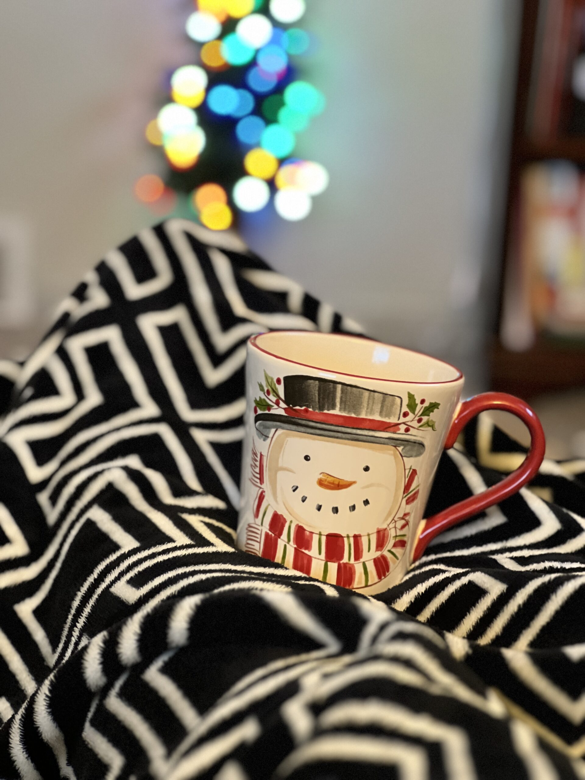 To slow down and sit quietly under the warmth of a blanket and enjoy sipping something warm