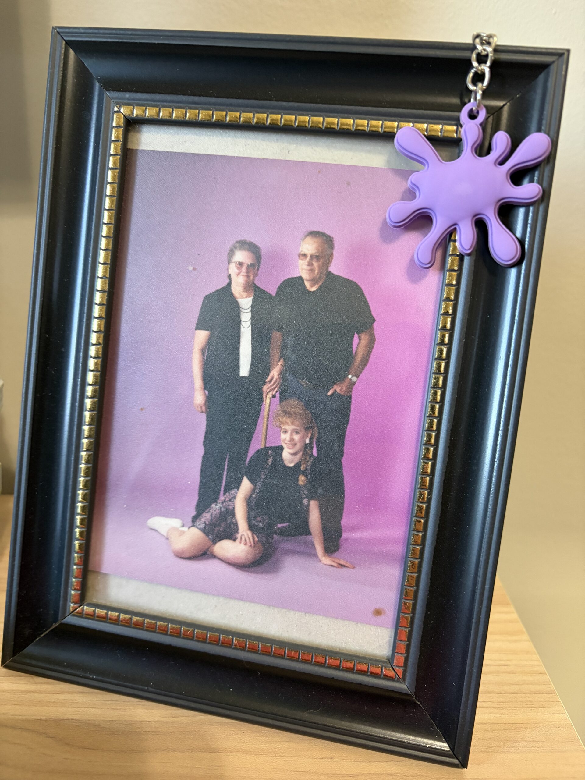 Photo with grandma and grandpa